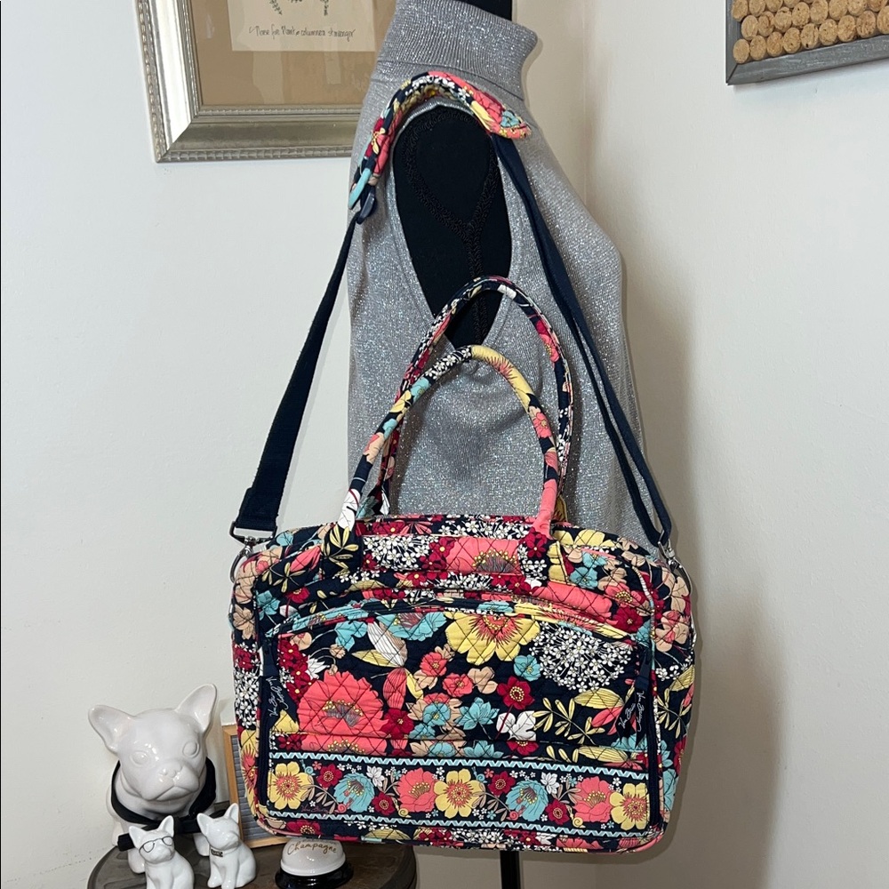 Vera Bradley Floral Weekend Traveler Bag - Picture 3 of 10